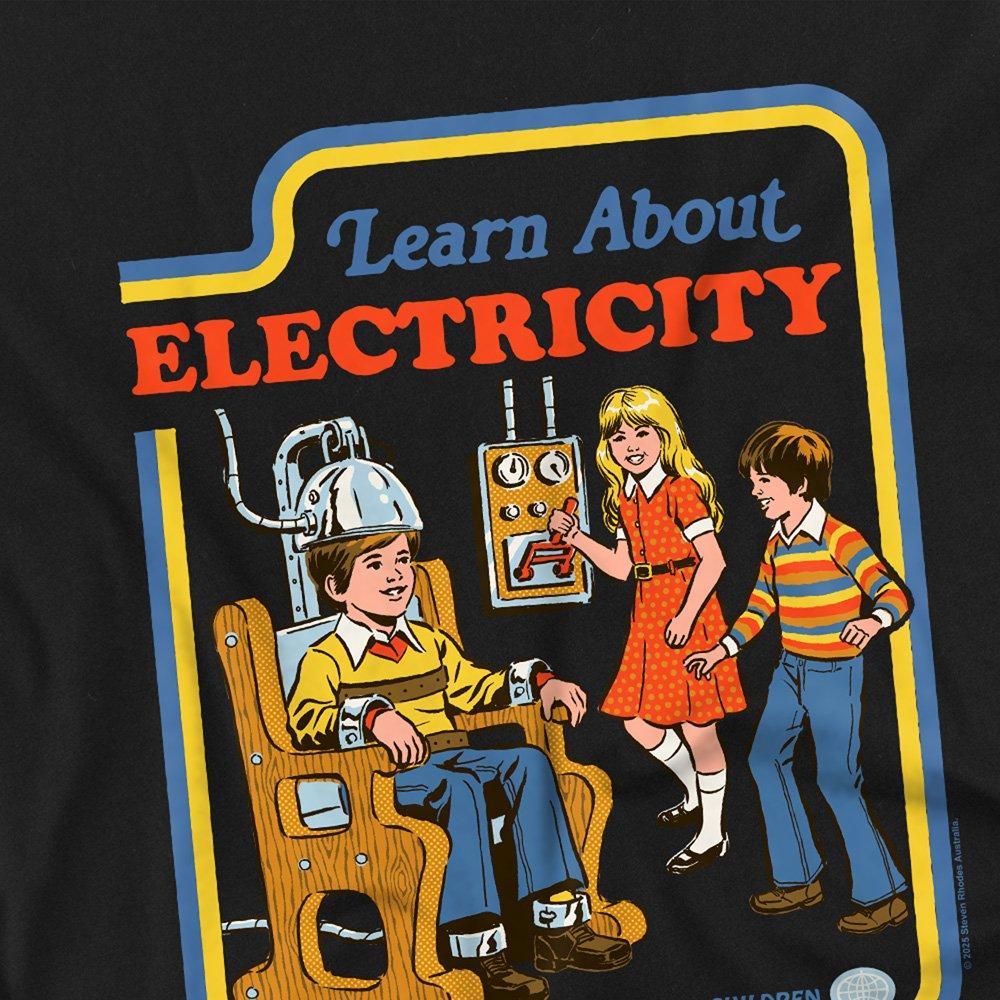 Black - Steven Rhodes - Steven Rhodes Learn About Electricity Kids T-Shirt - 2