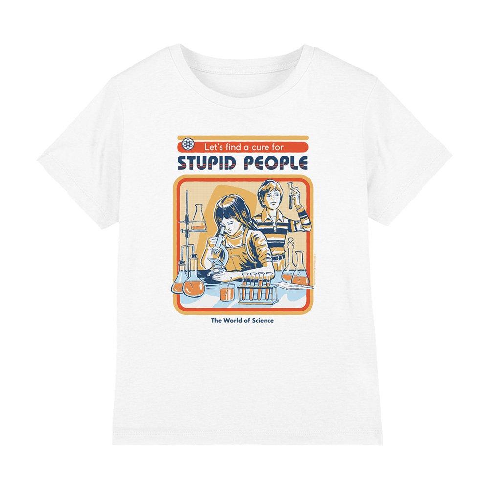 White - Steven Rhodes - Steven Rhodes A Cure For Stupid People Kids T-Shir - 1