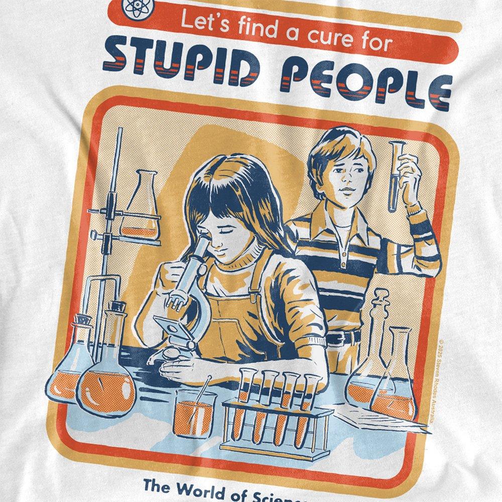 White - Steven Rhodes - Steven Rhodes A Cure For Stupid People Kids T-Shir - 2