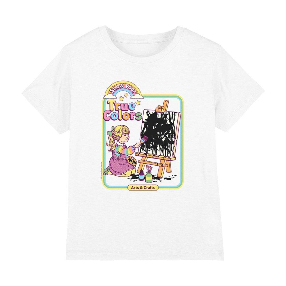 White - Steven Rhodes - Steven Rhodes Show Your True Colors Kids T-Shirt - 1