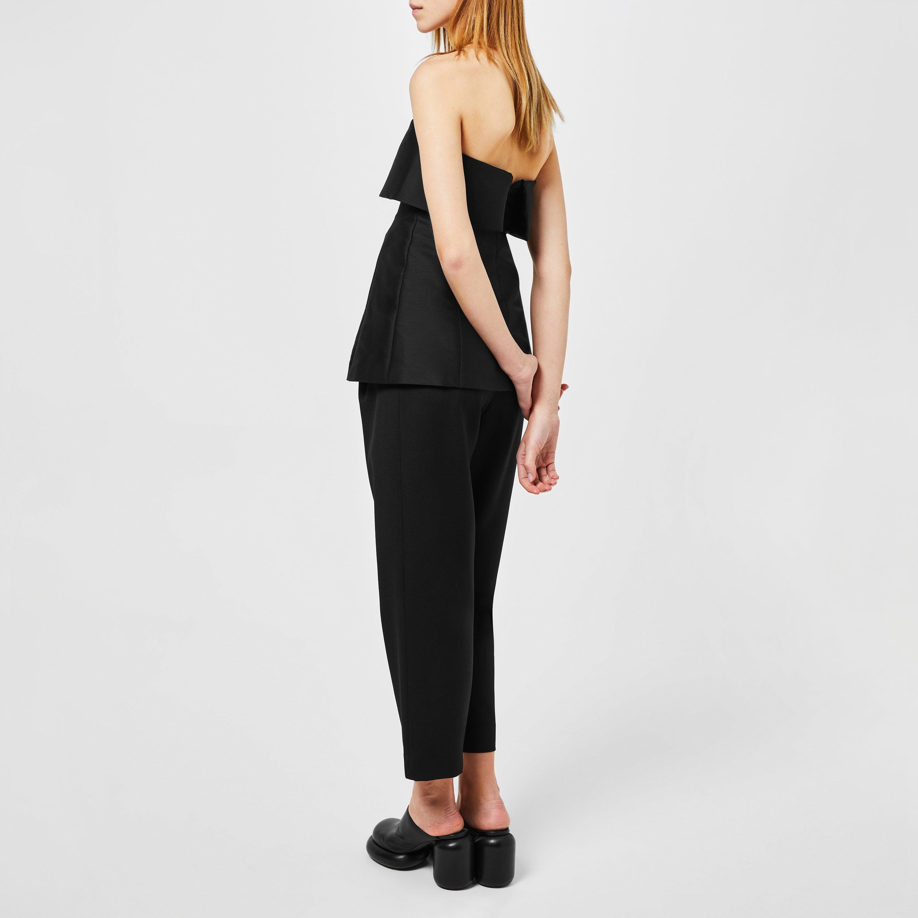Black 200 - Toteme - Deep Pleat Straight Trousers - 3