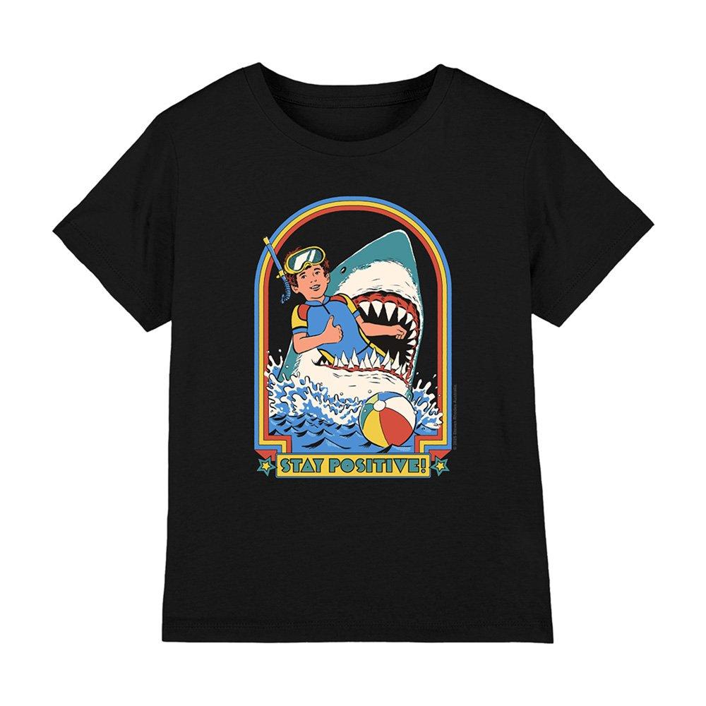 Black - Steven Rhodes - Steven Rhodes Stay Positive Kids T-Shirt Black - 1