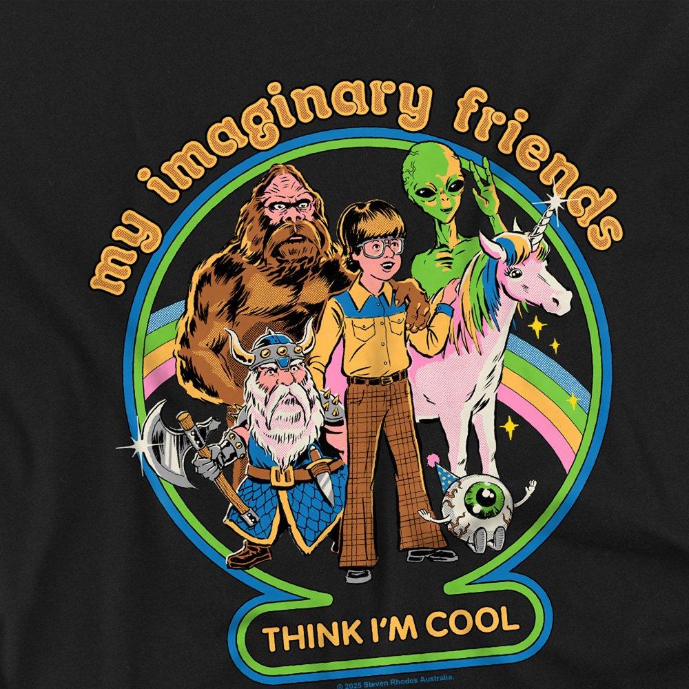Black - Steven Rhodes - Steven Rhodes My Imaginary Friends Kids T-Shirt B - 2