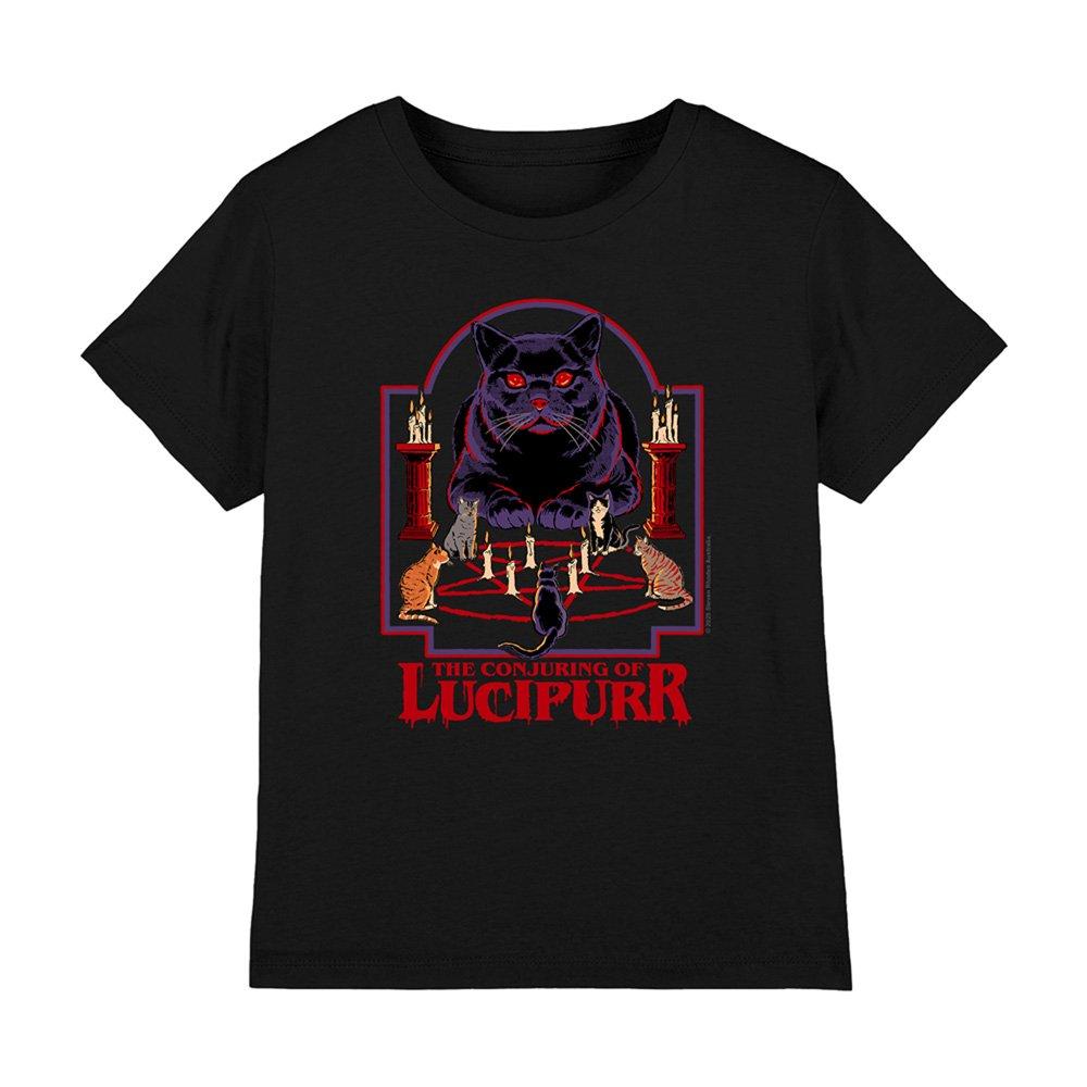 Black - Steven Rhodes - Steven Rhodes Lucipurr Kids T-Shirt Black - 1