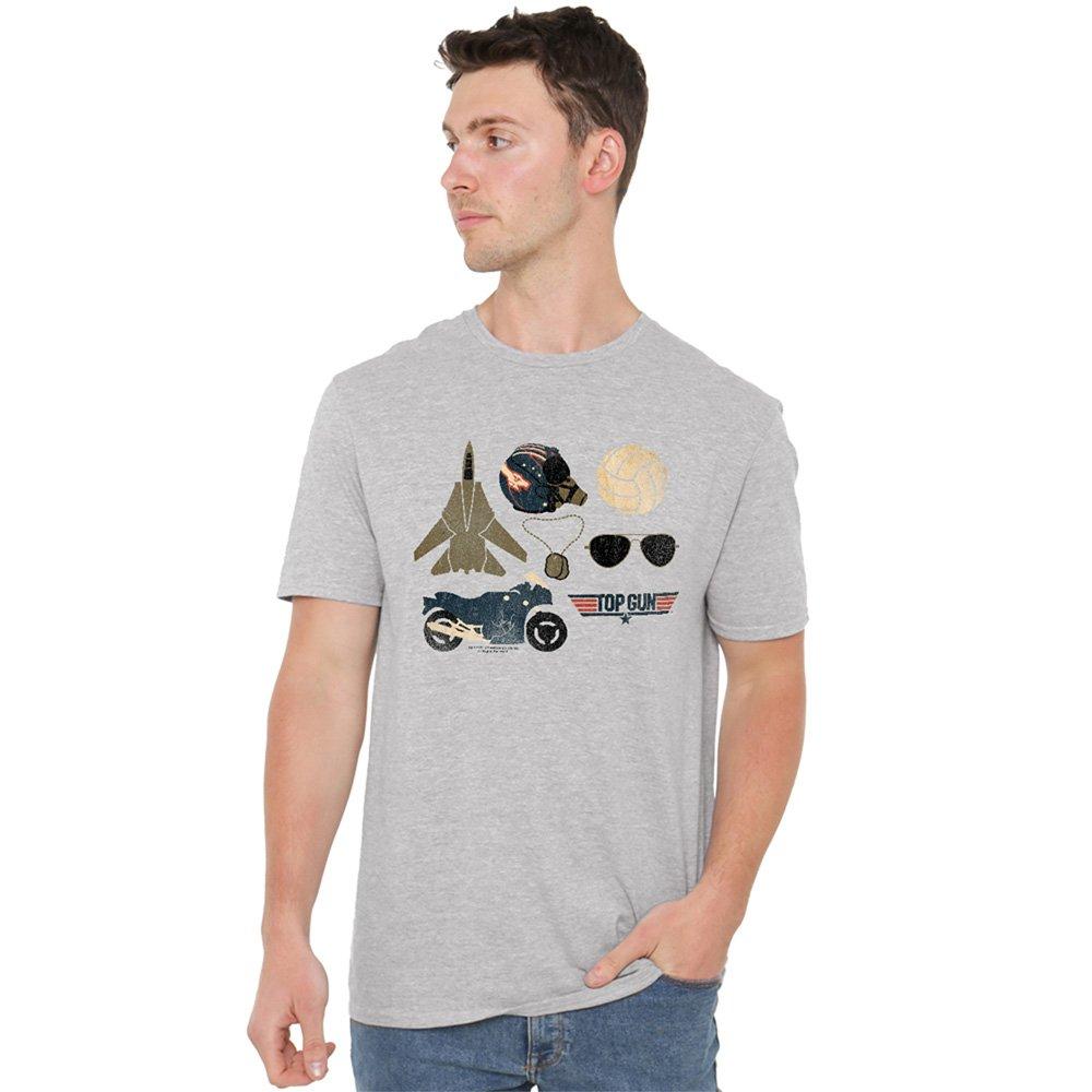 Grey - Top Gun - Top Gun Items T Shirt Athletic Heather - 1