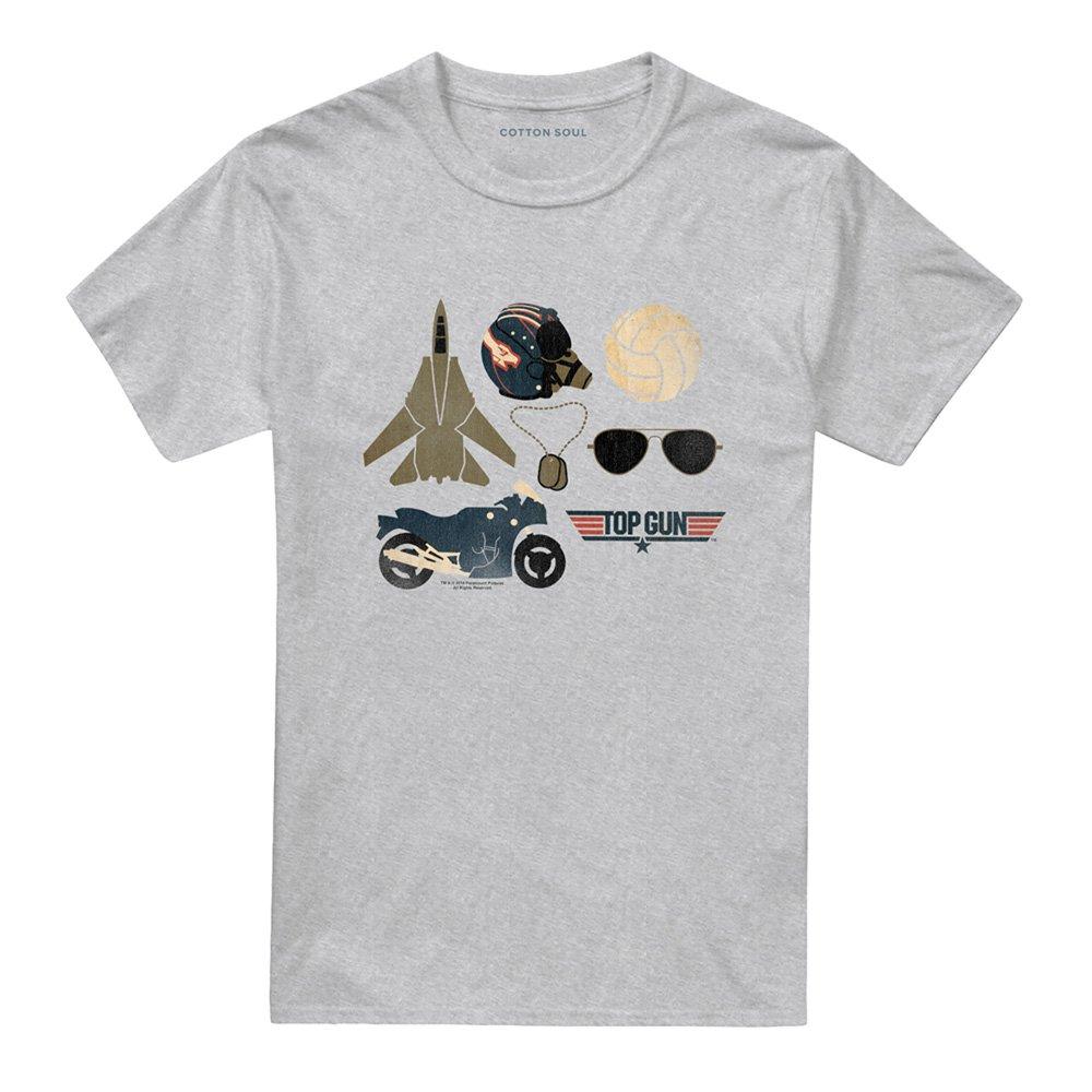 Grey - Top Gun - Top Gun Items T Shirt Athletic Heather - 4