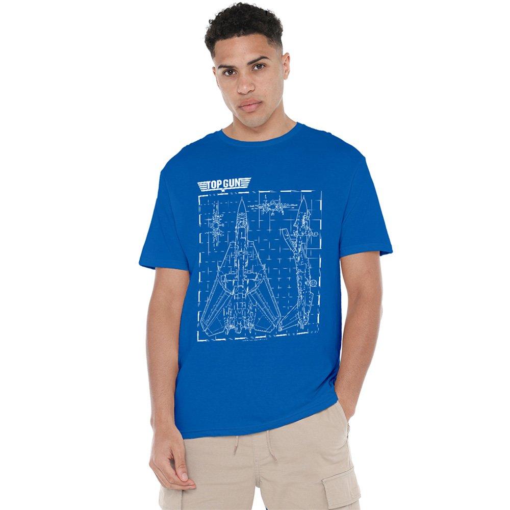 Blue - Top Gun - Top Gun Schematic T Shirt Royal - 1