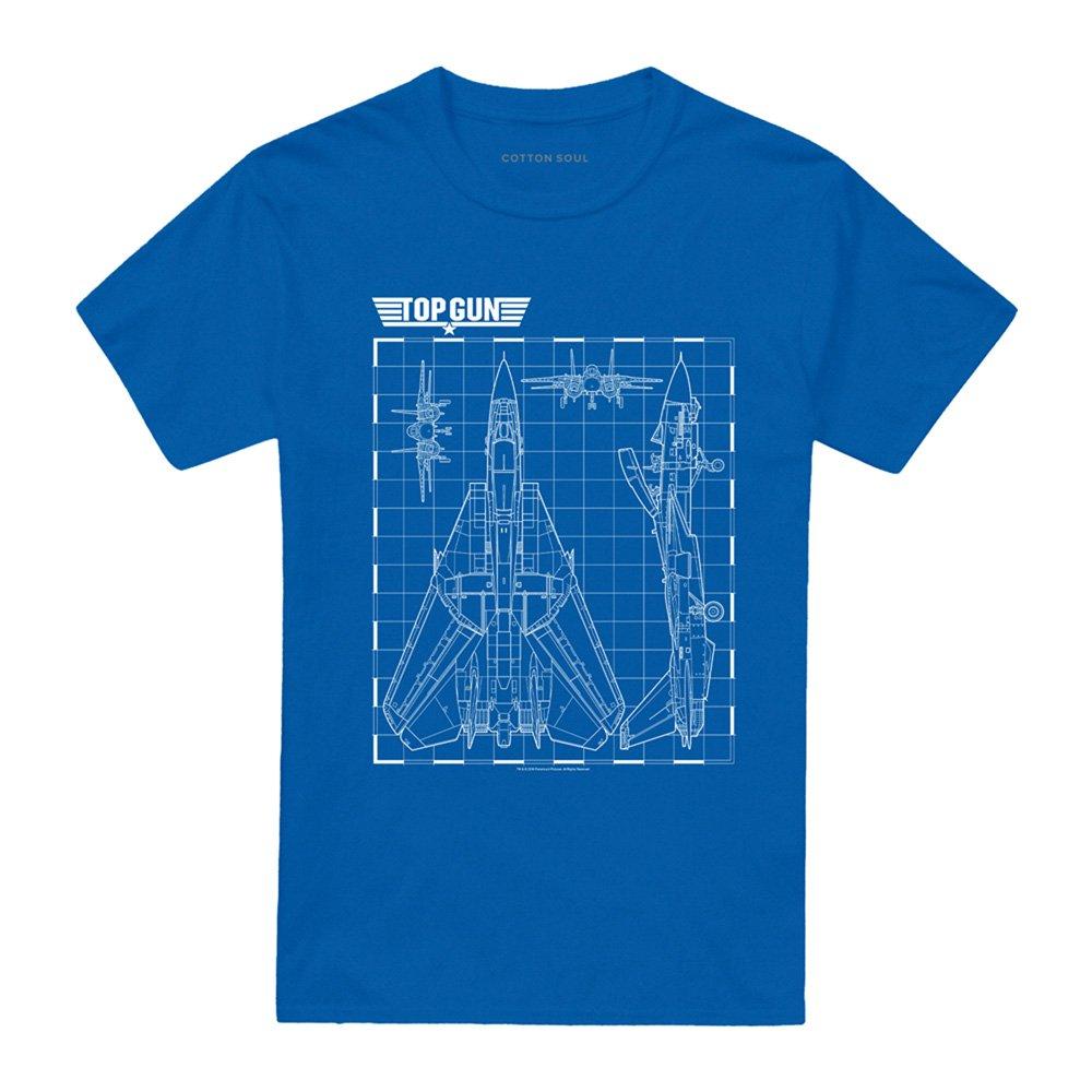 Blue - Top Gun - Top Gun Schematic T Shirt Royal - 4