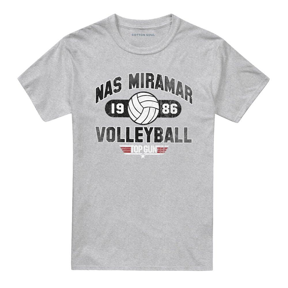 Grey - Top Gun - Top Gun Nas Miramar Volleyball T Shirt Athletic H - 4
