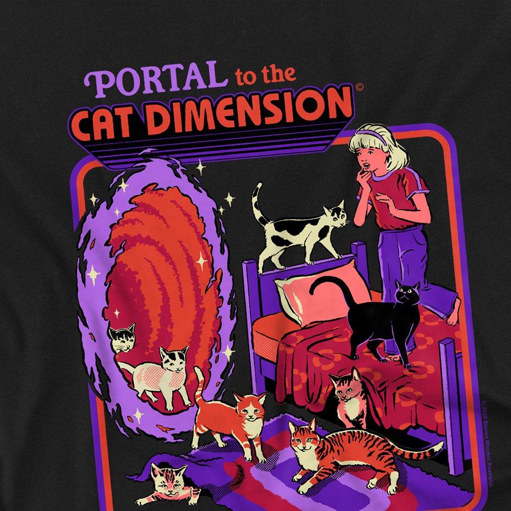 Black - Steven Rhodes - Steven Rhodes Cat Dimension Kids T-Shirt Black - 2