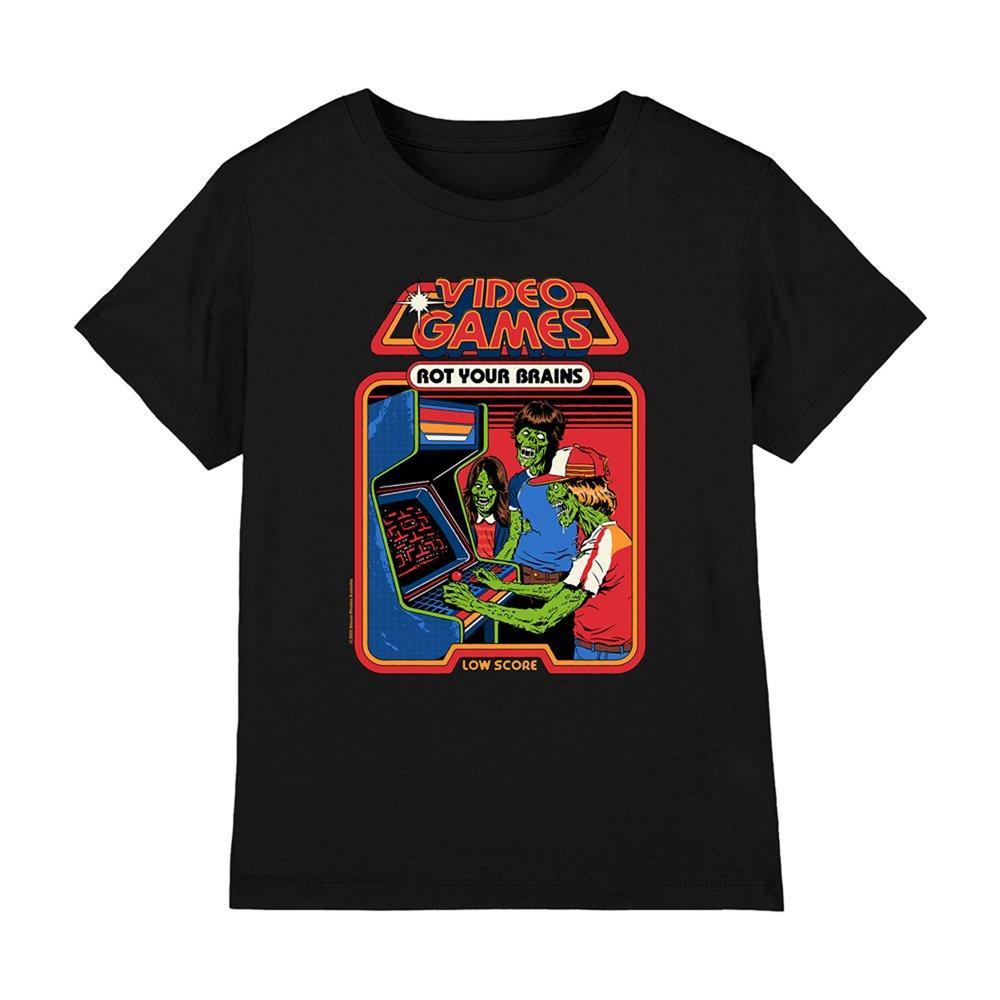 Black - Steven Rhodes - Steven Rhodes Video Games Rot Your Brains Kids T-S - 1