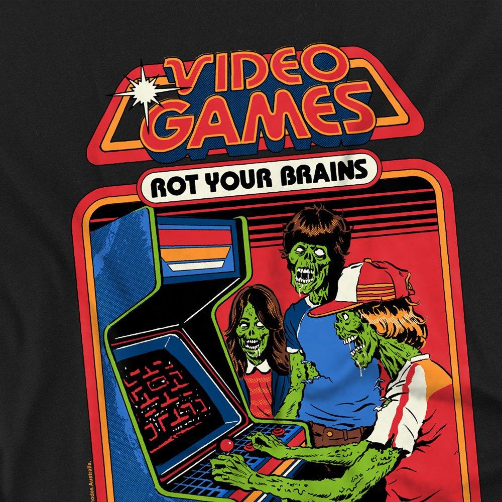 Black - Steven Rhodes - Steven Rhodes Video Games Rot Your Brains Kids T-S - 2