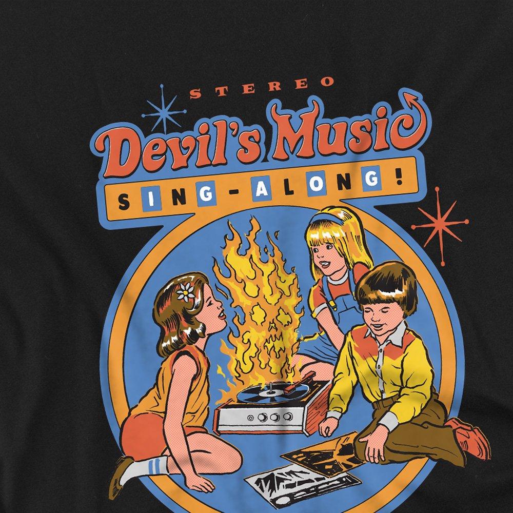 Black - Steven Rhodes - Steven Rhodes Devils Music Singalong Kids T-Shirt - 2