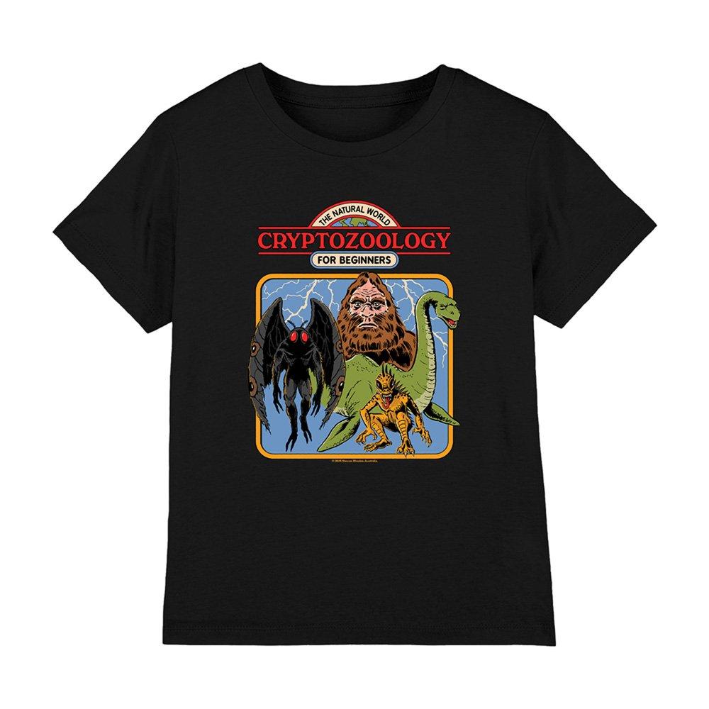 Black - Steven Rhodes - Steven Rhodes Cryptozoology For Beginners Kids T-S - 1