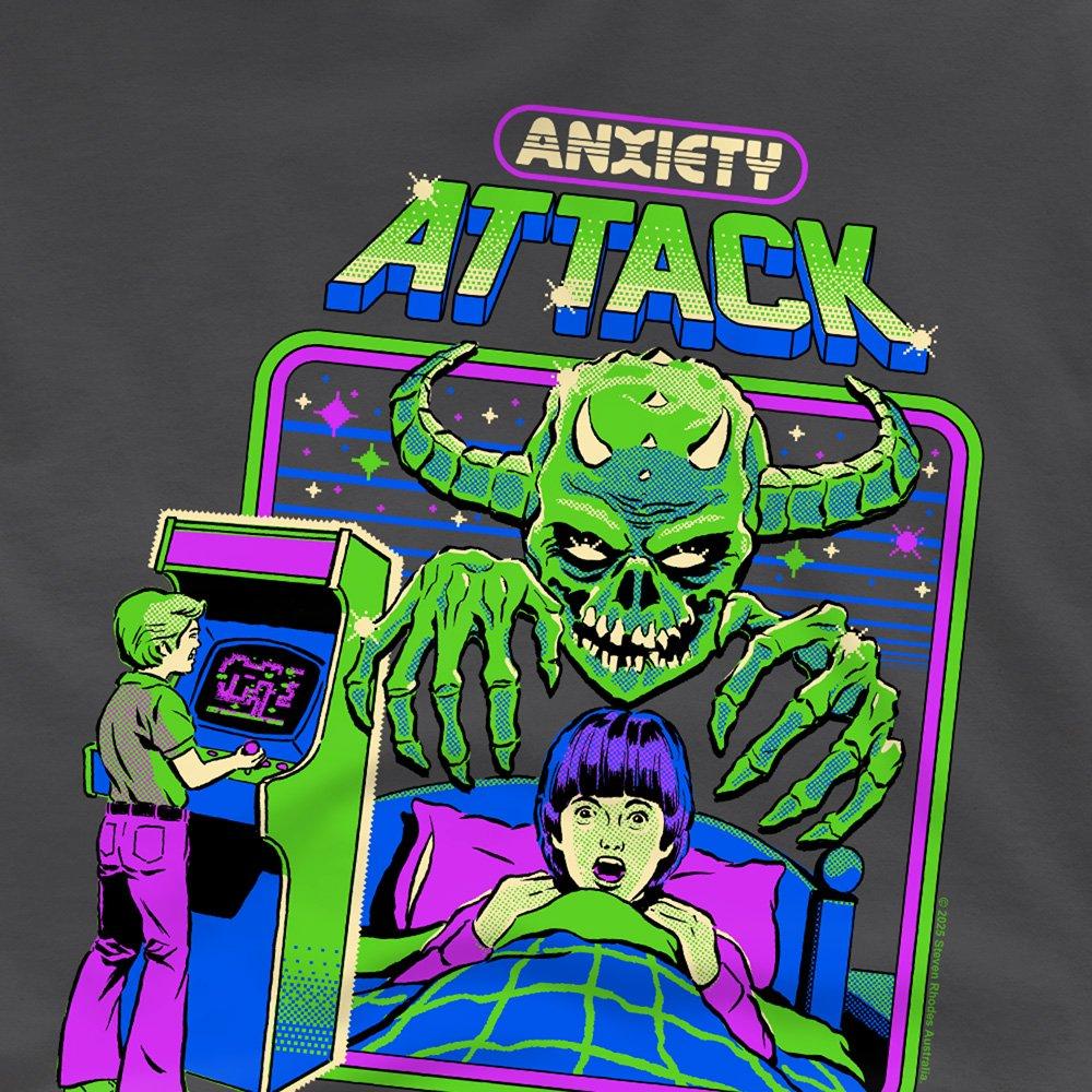 Charcoal - Steven Rhodes - Steven Rhodes Anxiety Attack Kids T-Shirt Charcoa - 2