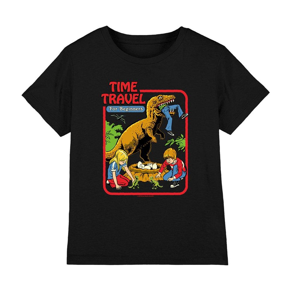 Black - Steven Rhodes - Steven Rhodes Time Travel Kids T-Shirt Black - 1
