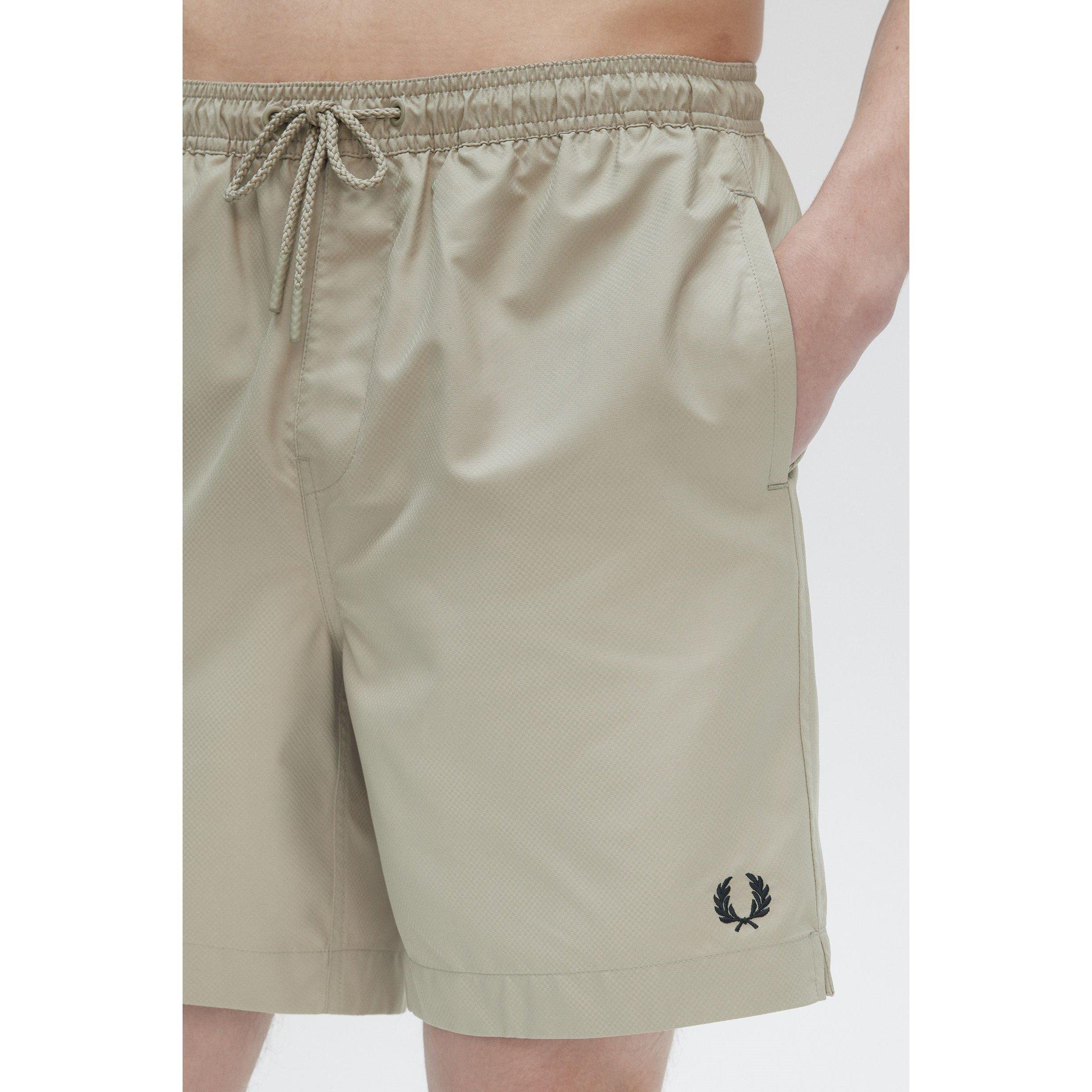Fred Perry Classic Swim Shorts - Warm Grey V76 - S