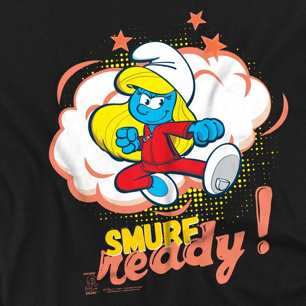 Black - Other - The Smurfs Smurfette Smurf Ready T Shirt Black - 2