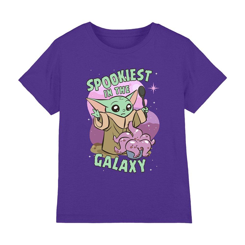 Purple - Star Wars - The Mandalorian Grogu Spookiest In The Galaxy Kids - 1