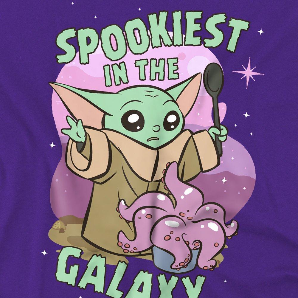 Purple - Star Wars - The Mandalorian Grogu Spookiest In The Galaxy Kids - 2