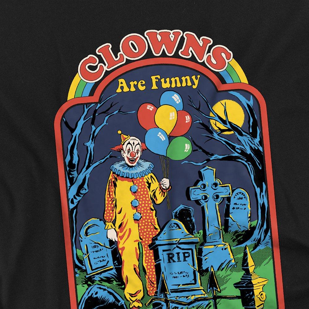 Black - Steven Rhodes - Steven Rhodes Clowns Are Funny Kids T Shirt Black - 2