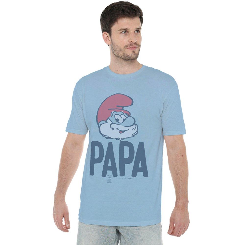 Blue - Other - The Smurfs Papa Smurf Papa T Shirt Light Blue - 1