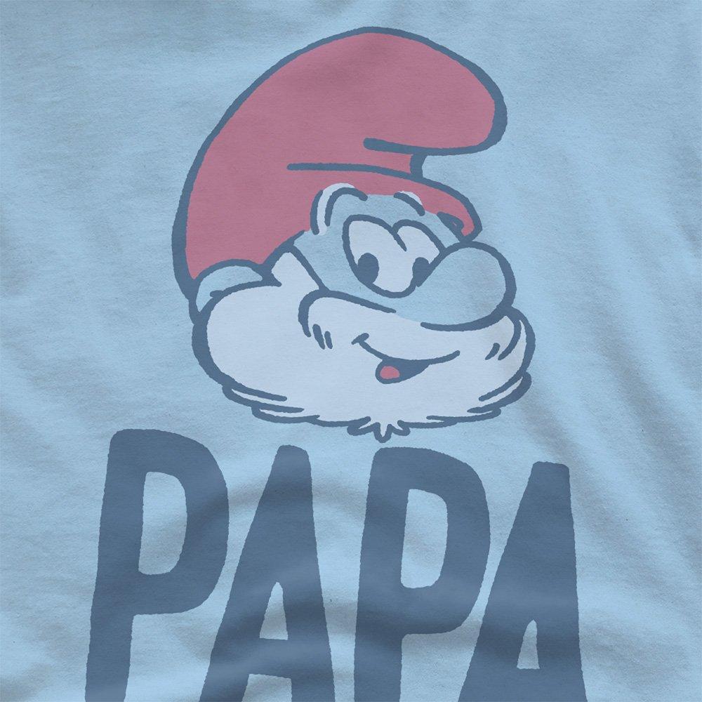 Blue - Other - The Smurfs Papa Smurf Papa T Shirt Light Blue - 2
