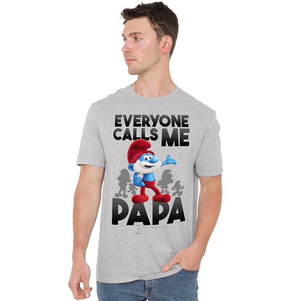 Grey - Other - Smurfs Call Me Papa Smurf T Shirt Athletic Heathe - 1