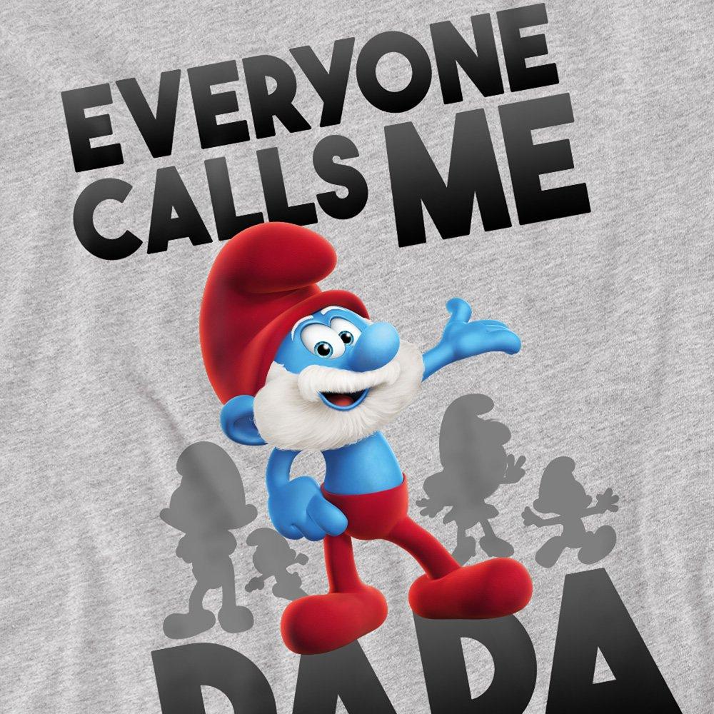 Grey - Other - Smurfs Call Me Papa Smurf T Shirt Athletic Heathe - 2