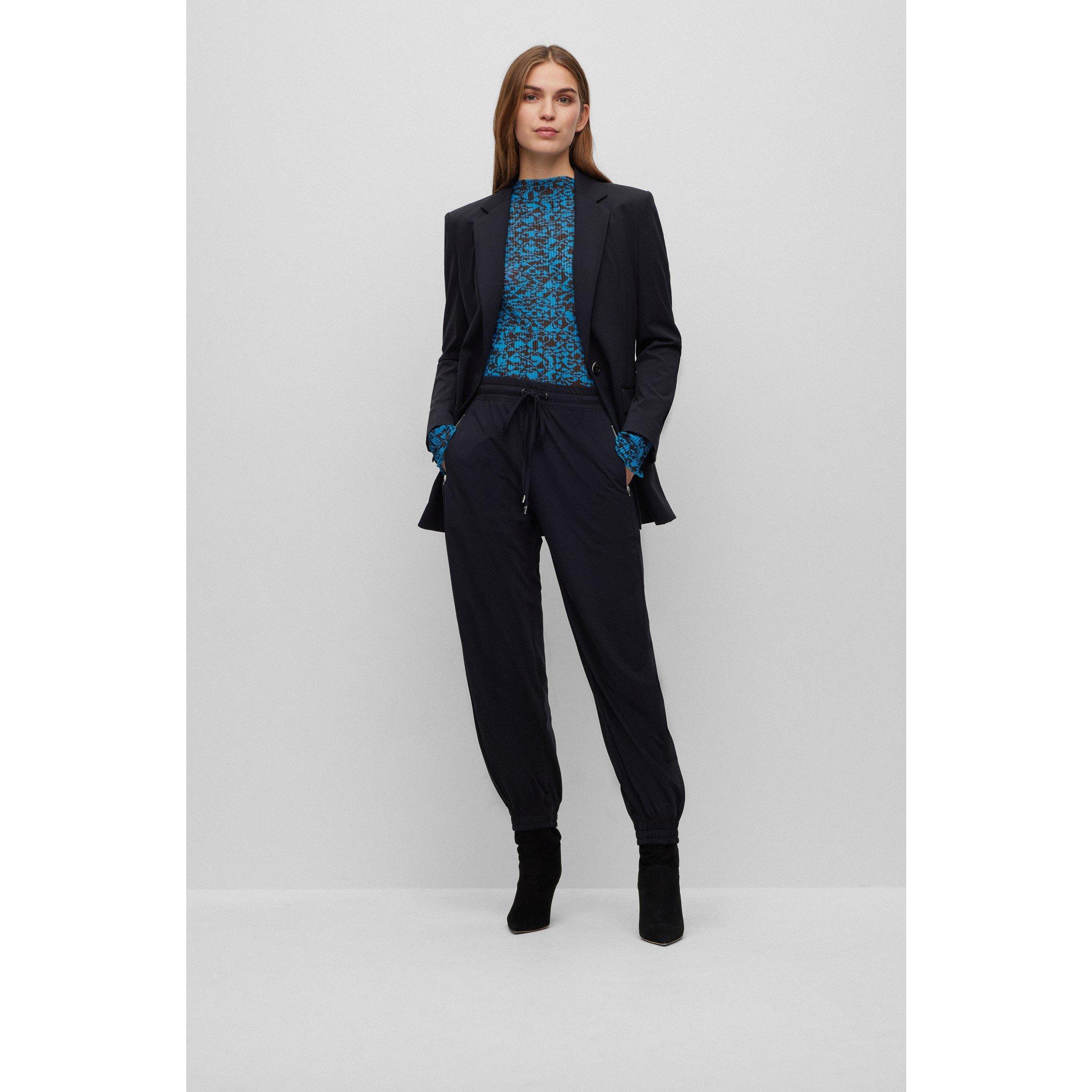 Black - Boss - Women's Tapula Cuffed Trousers - 4