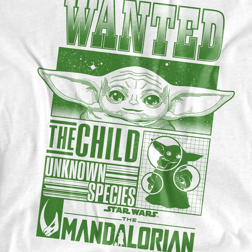 White - Star Wars - Star Wars Mandalorian Grogu Wanted Kids T Shirt W - 2