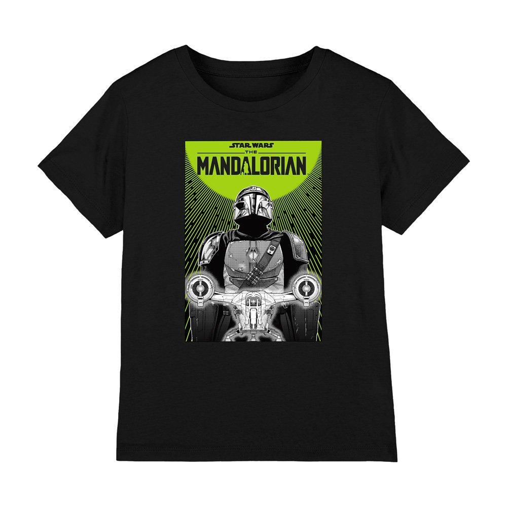 Black - Star Wars - Star Wars The Mandalorian Razor Crest Poster Kids - 1