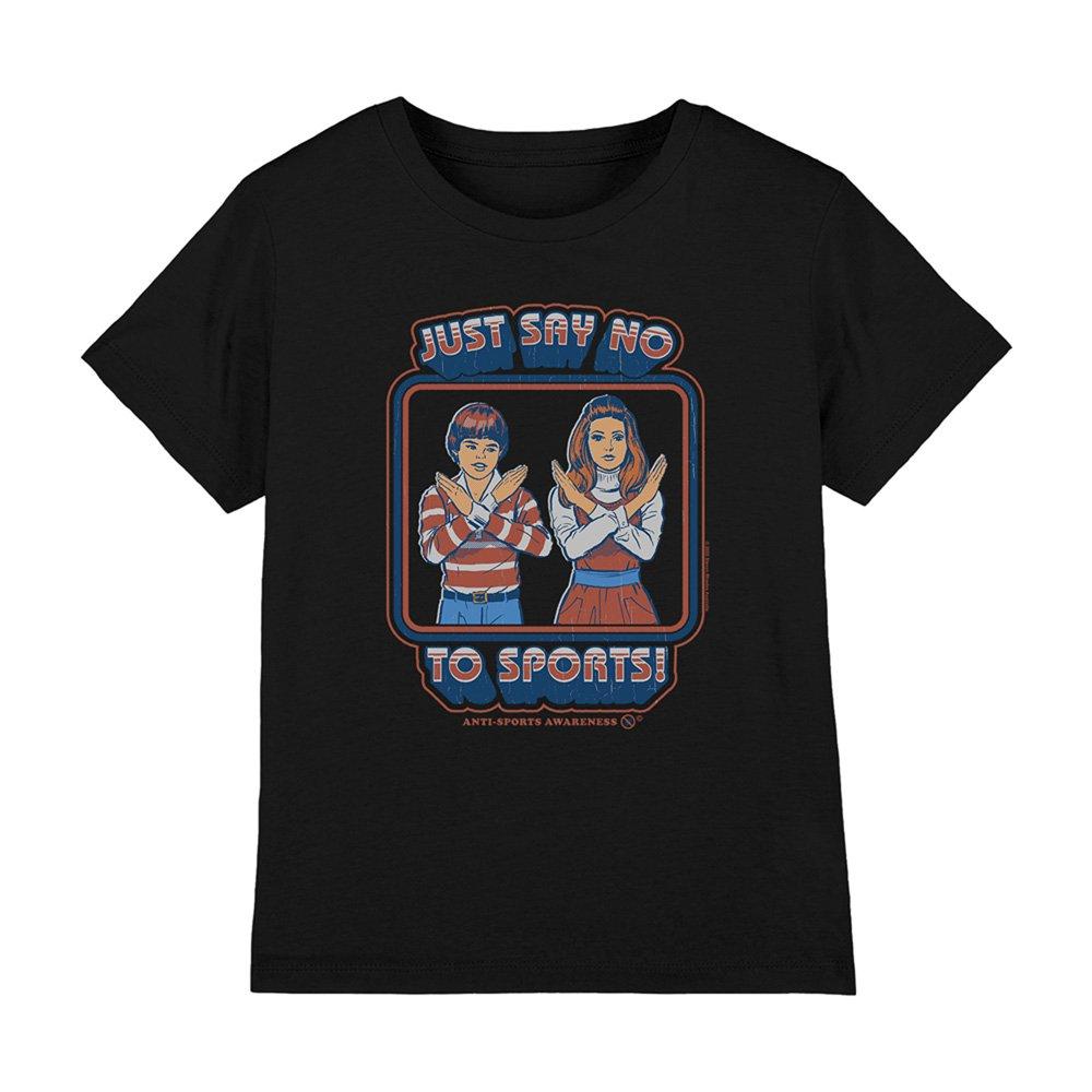 Black - Steven Rhodes - Steven Rhodes Say No To Sports Kids T-Shirt Black - 1