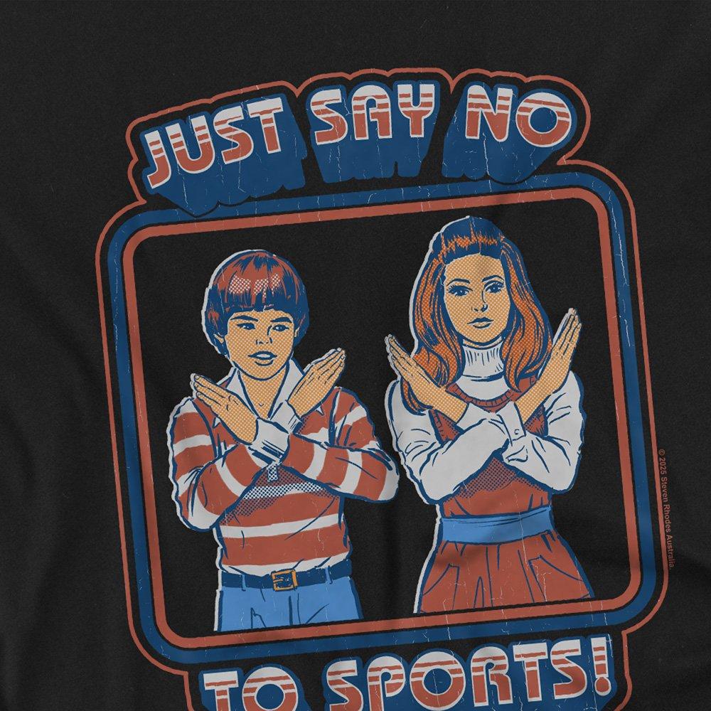 Black - Steven Rhodes - Steven Rhodes Say No To Sports Kids T-Shirt Black - 2