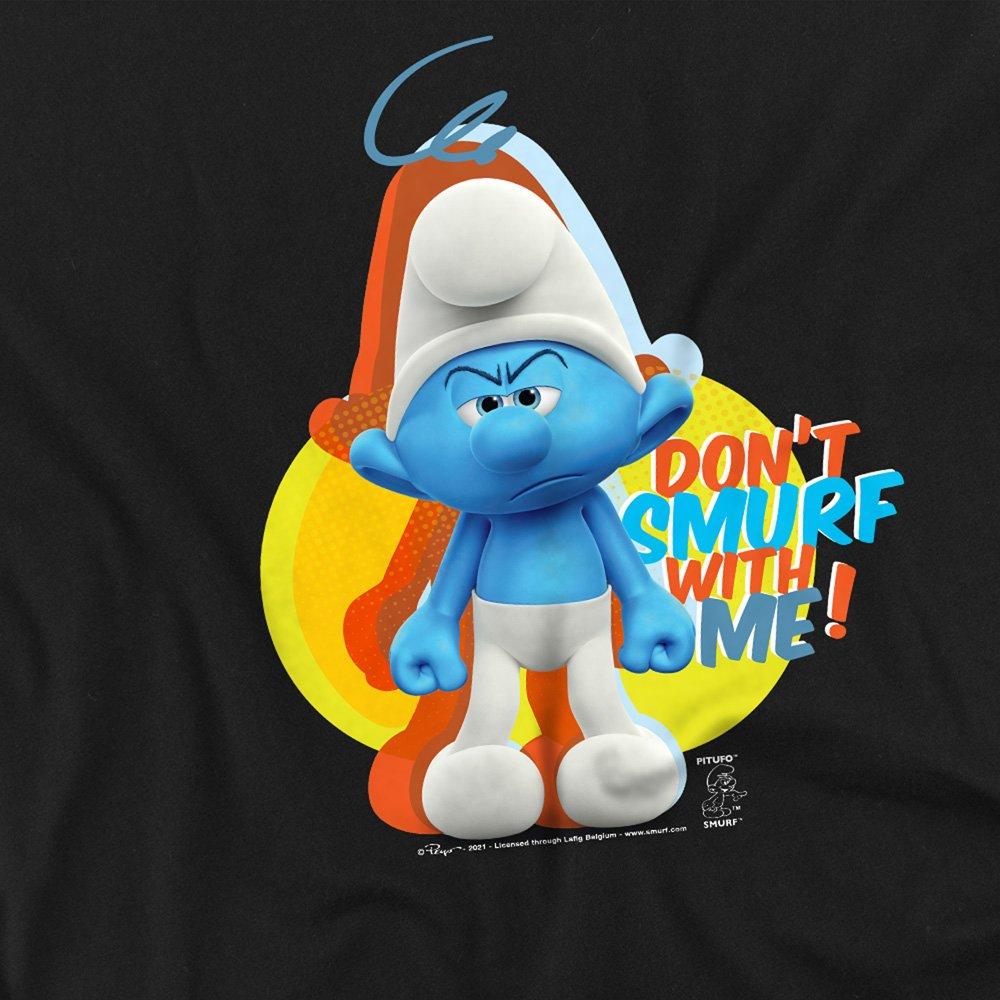 Black - Other - The Smurfs Grouchy DonT Smurf With Me T Shirt Bl - 2