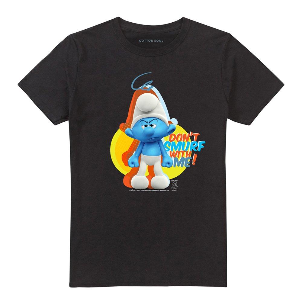 Black - Other - The Smurfs Grouchy DonT Smurf With Me T Shirt Bl - 4