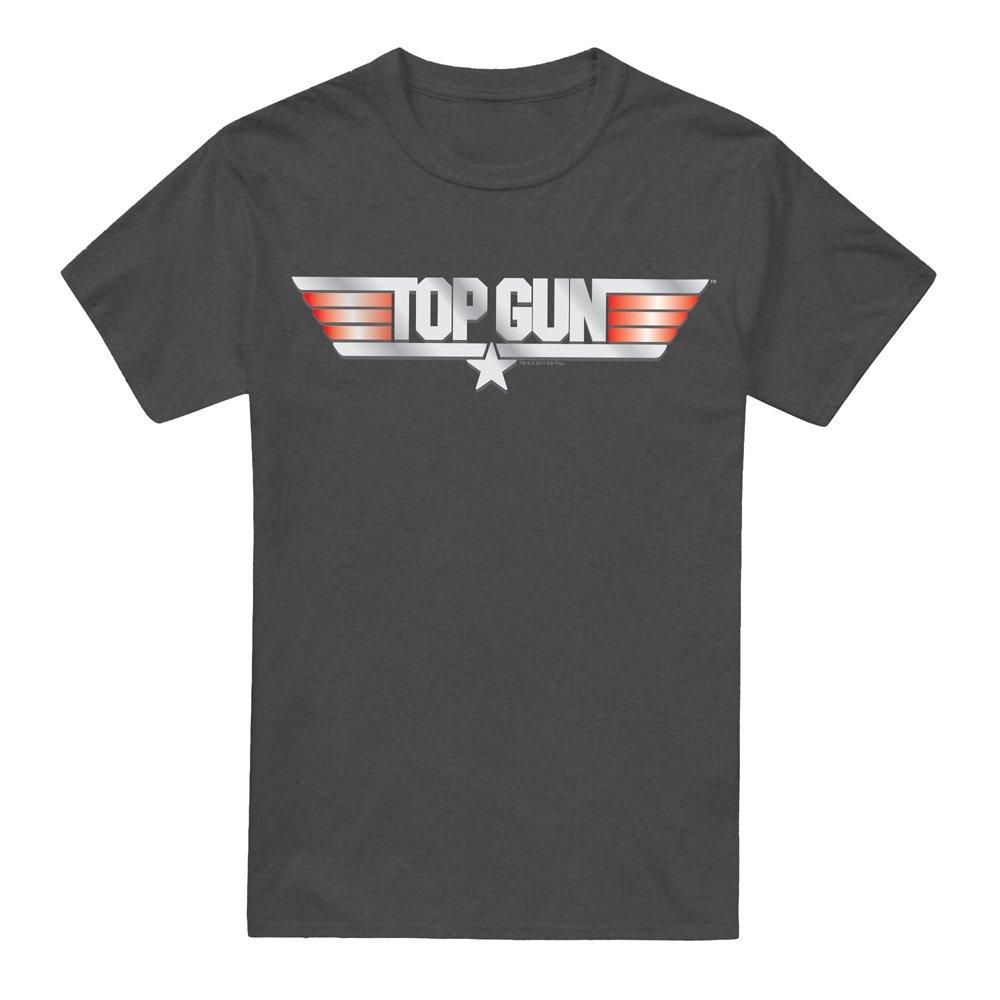 Grey - Top Gun - Top Gun Logo T-Shirt Charcoal - 4