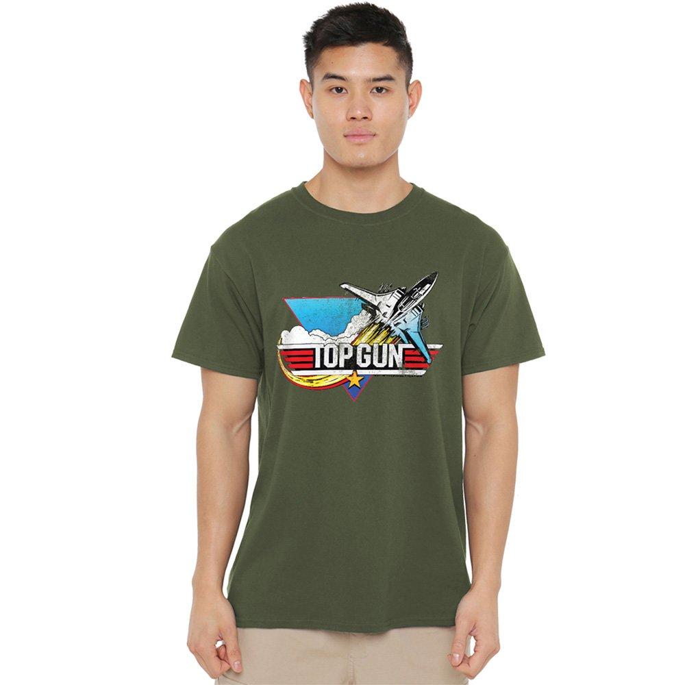 Green - Other - Top Gun Distressed Logo T Shirt Military Green - 1