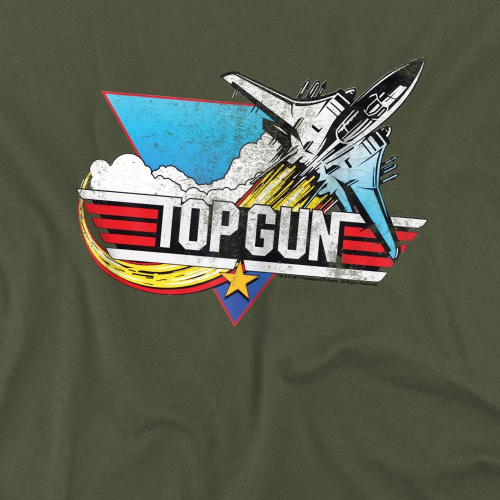 Green - Other - Top Gun Distressed Logo T Shirt Military Green - 2