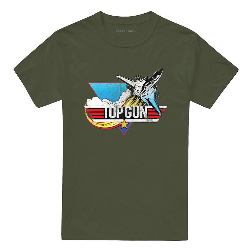 Green - Other - Top Gun Distressed Logo T Shirt Military Green - 4
