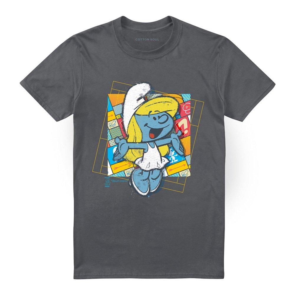 Grey - Other - Smurfs Smurfette Patchwork Background T Shirt Cha - 4