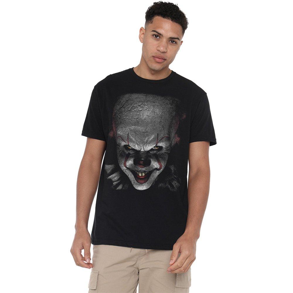 Black - Warner Brothers - It Pennywise The Clown Large Face T-Shirt Black - 1