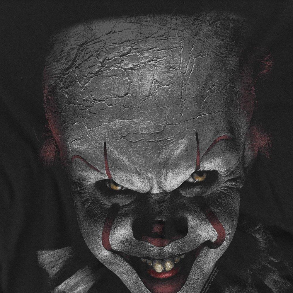 Black - Warner Brothers - It Pennywise The Clown Large Face T-Shirt Black - 2