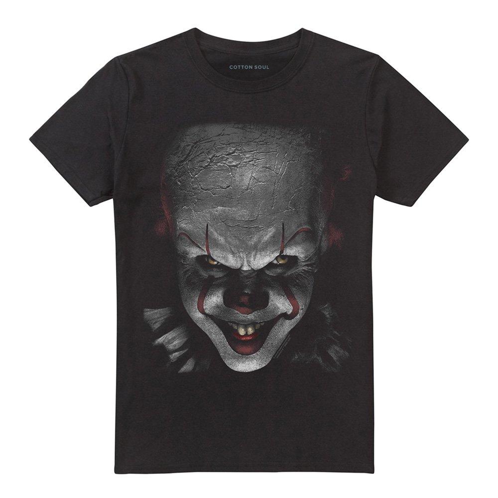 Black - Warner Brothers - It Pennywise The Clown Large Face T-Shirt Black - 4