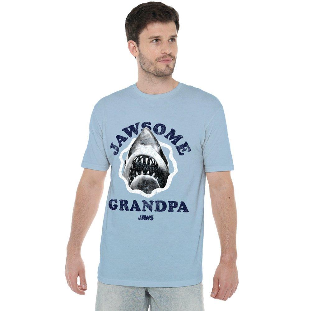 Light Blue - Universal - Jaws Jawsome Grandpa Grandad T-Shirt Light Blue - 1
