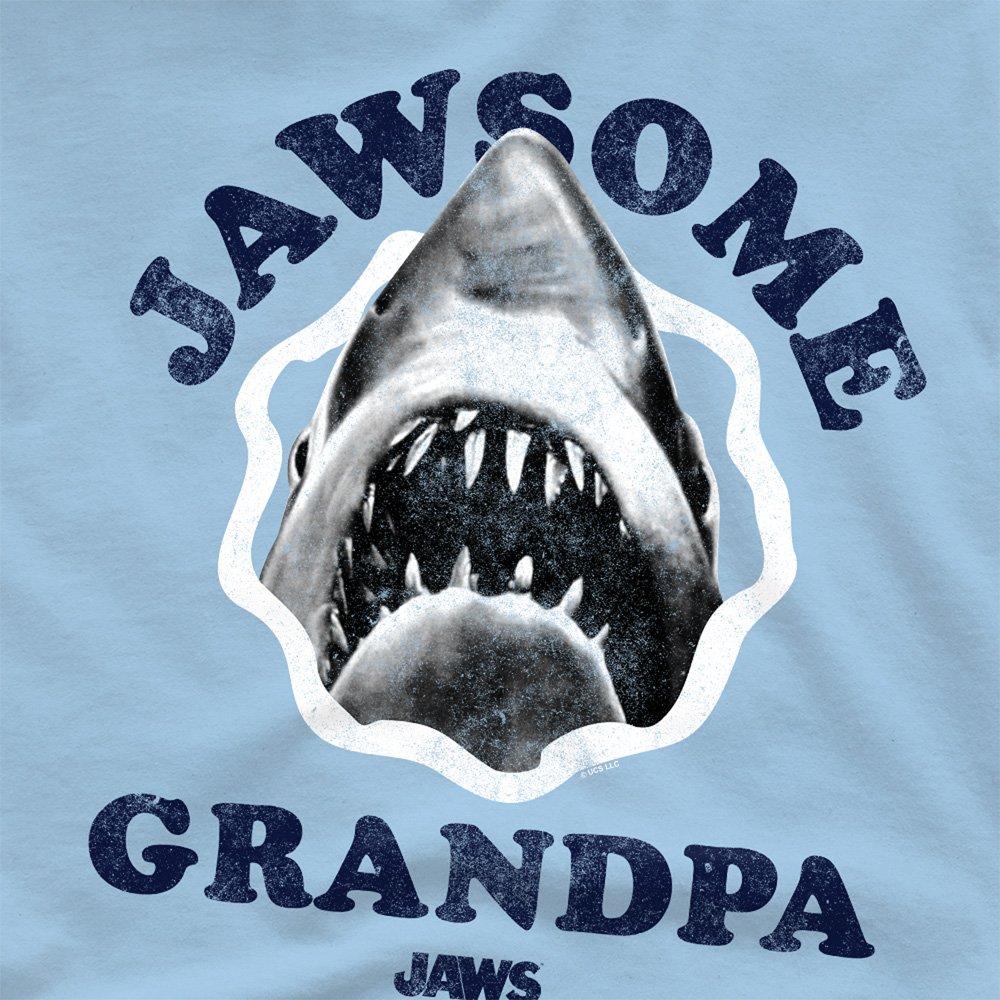 Light Blue - Universal - Jaws Jawsome Grandpa Grandad T-Shirt Light Blue - 2