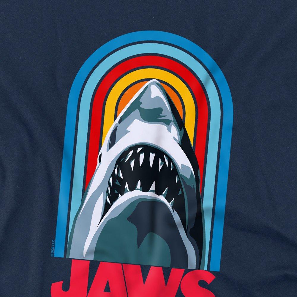 Navy - Universal - Jaws Retro Bite Logo Kids T Shirt Navy - 2