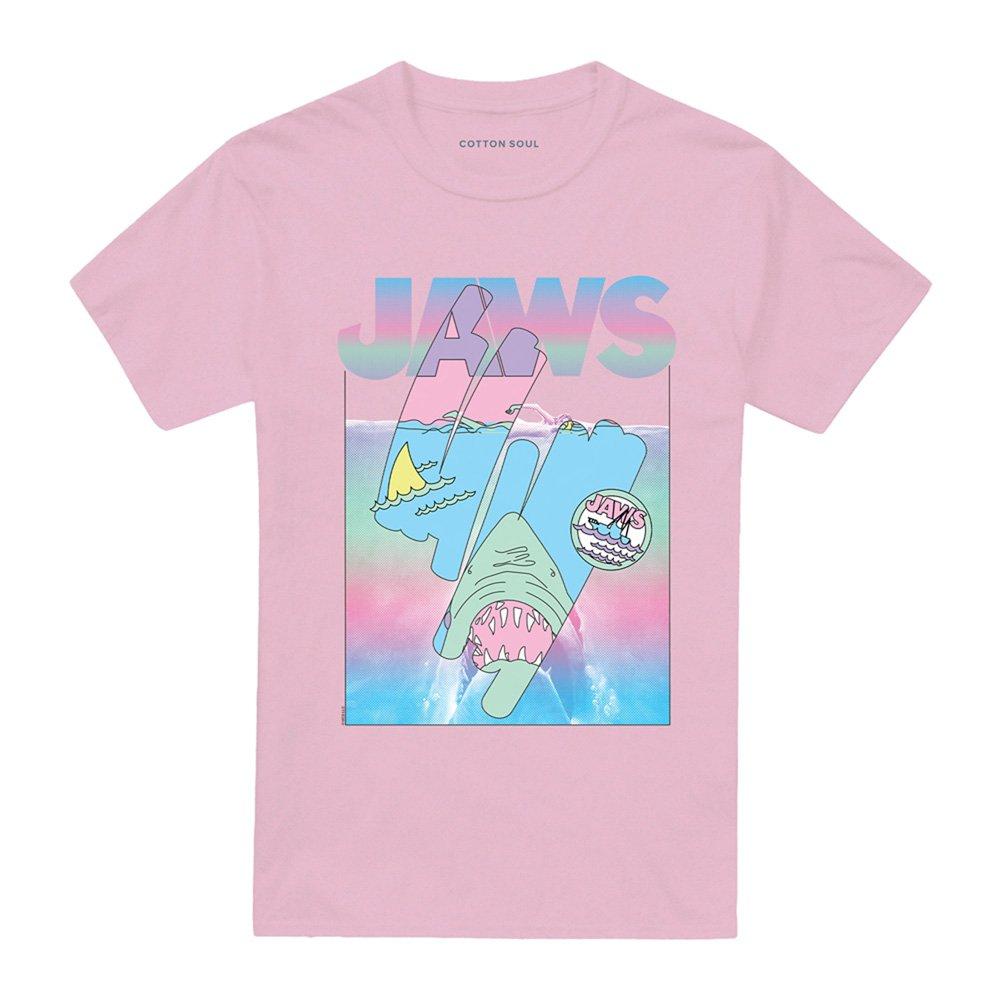 Light Pink - Universal - Jaws Cartoon Swipe Poster T Shirt Light Pink - 4