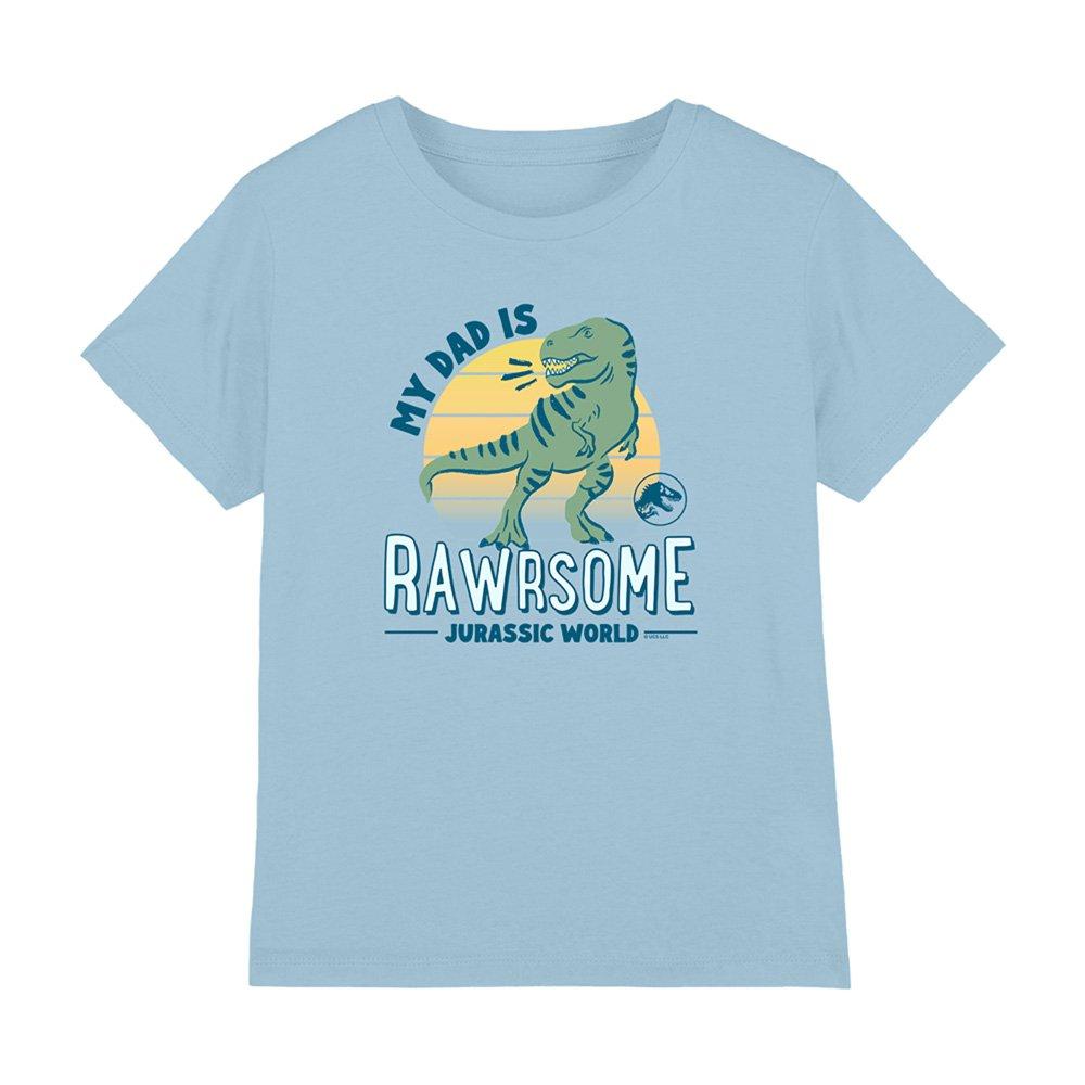 Light Blue - Universal - Jurassic World Trex Rawrsome Dad Kids T-Shirt Lig - 1