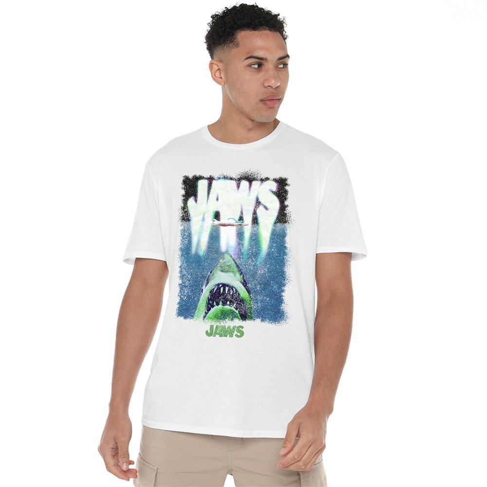 White - Universal - Jaws Acid Warp T Shirt White - 1
